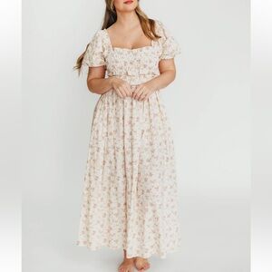 NWT WORTHCOLLECTIVE Finley Midi Dress in Petal Pink BUMP&NURSING FRIENDLY🩷SIZE S